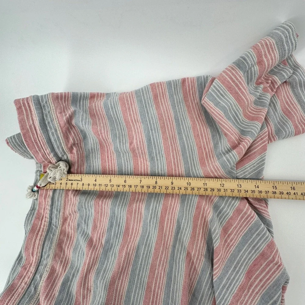 Sol Angeles Mens XXL Striped Drawstring Shorts Red Blue White Made in USA XXL